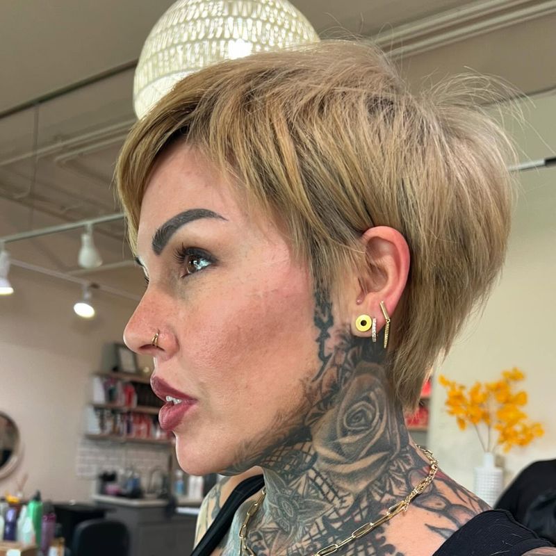 Buttery Blonde Pixie