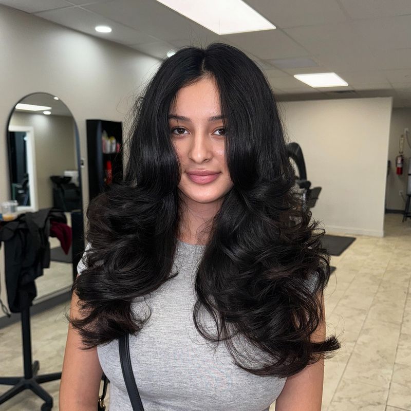 Long Layers for Thick Wavy Hair