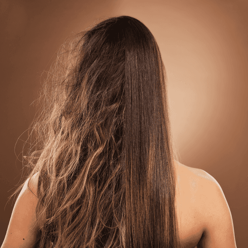 Straightened Natural Curls Without Setting Spray