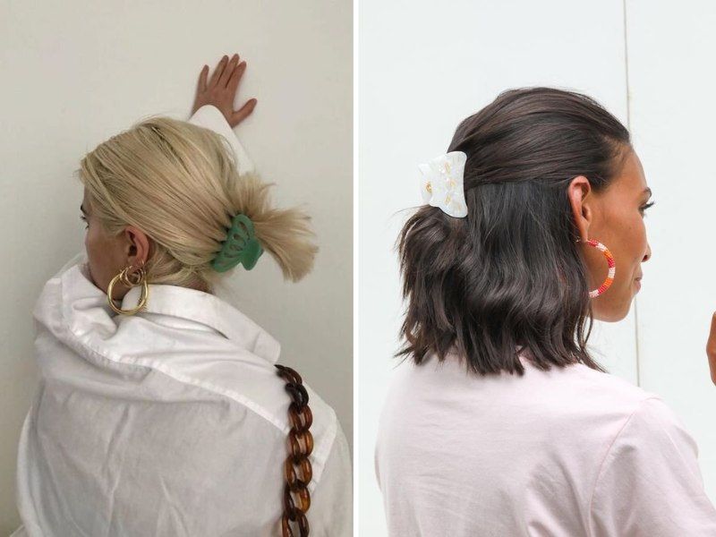 Accessorized Low Pony with Clip