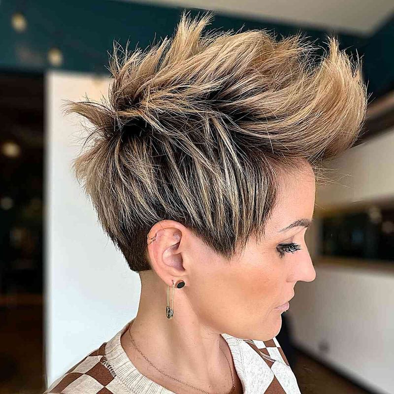 Razored Pixie with Textured Crown