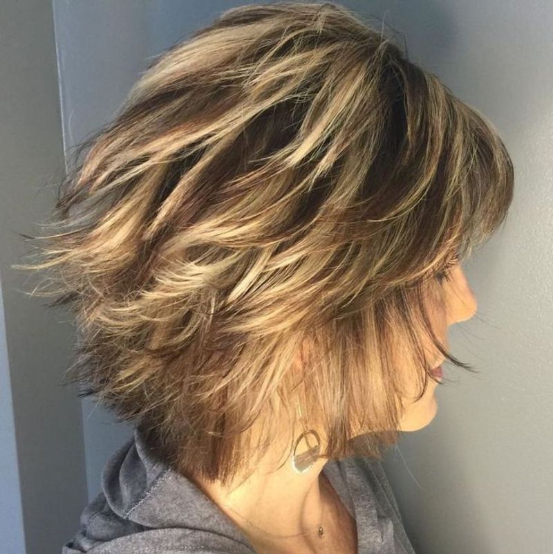 Feathered Step Cut