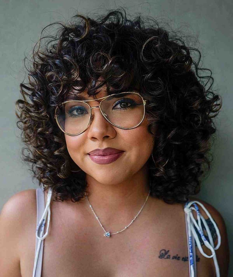 Curly Bob with Curly Fringe