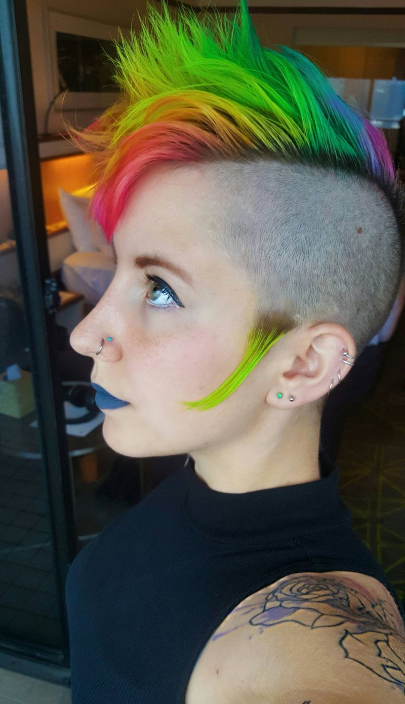 The Neon-Colored Mohawk