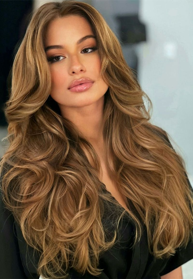 Long Layered Cut with Subtle Balayage