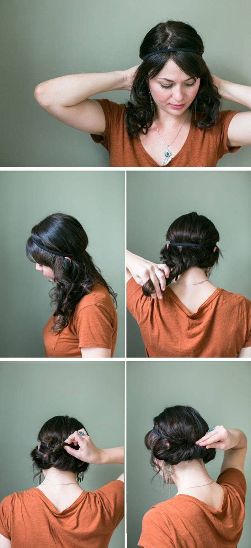 Twisted Headband Updo