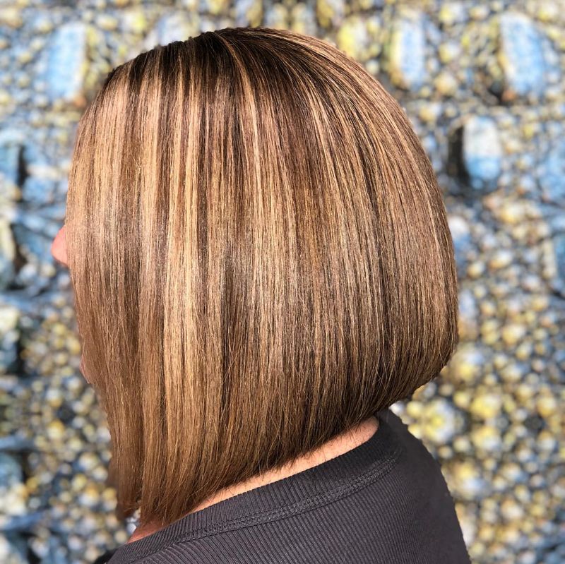 Inverted Bob With Subtle Highlights