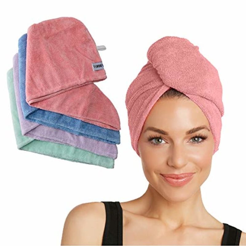 Microfiber towels absorb excess water