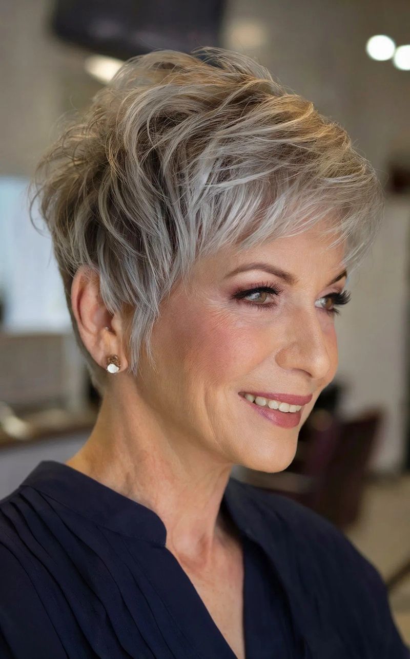 Silver Shag with Layers