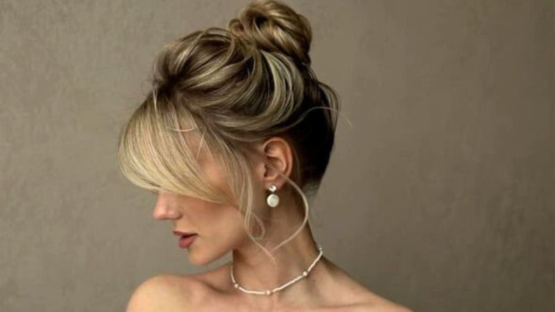 Tousled Bouffant Elegance