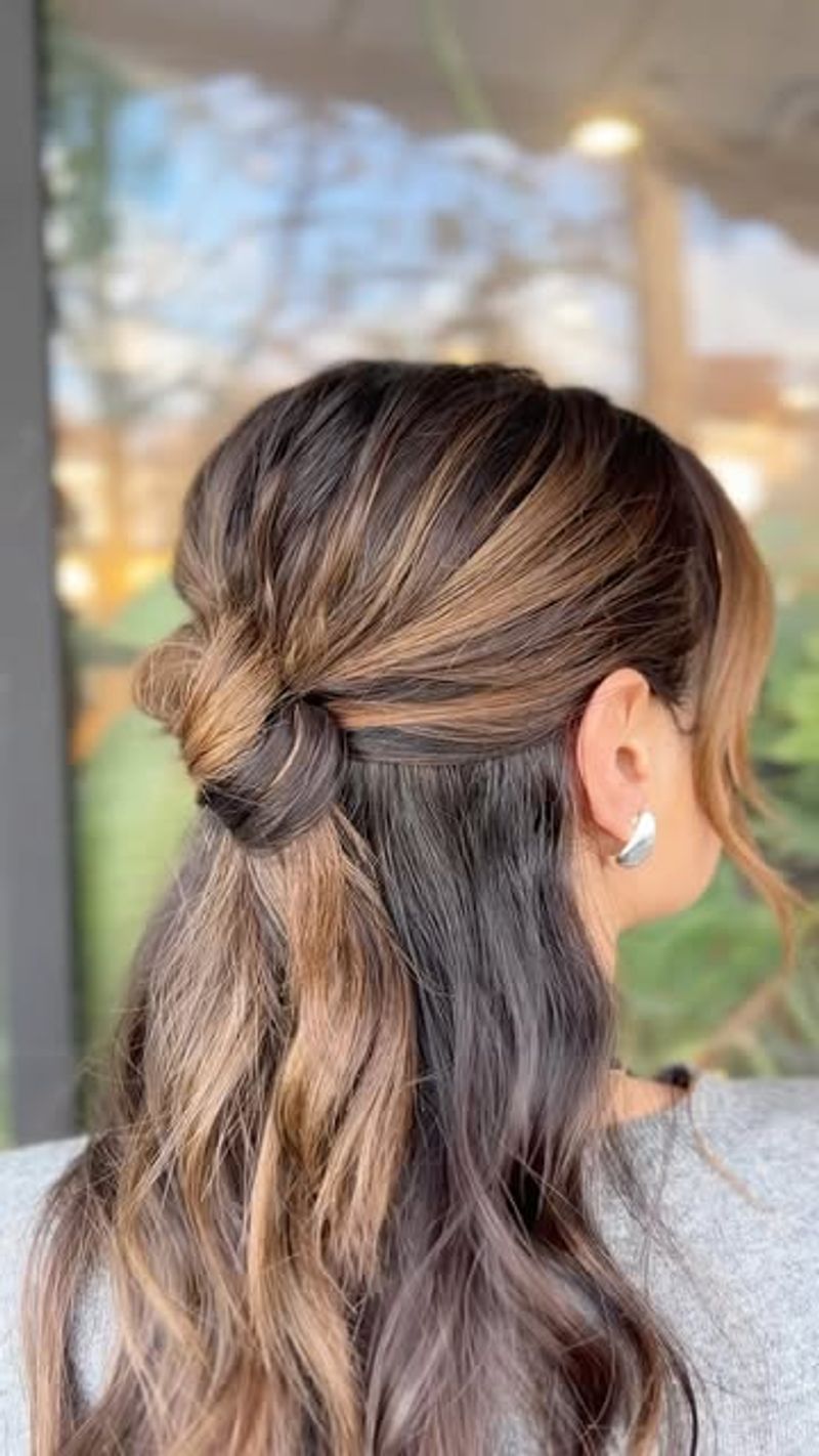 Knotted Half-Updo