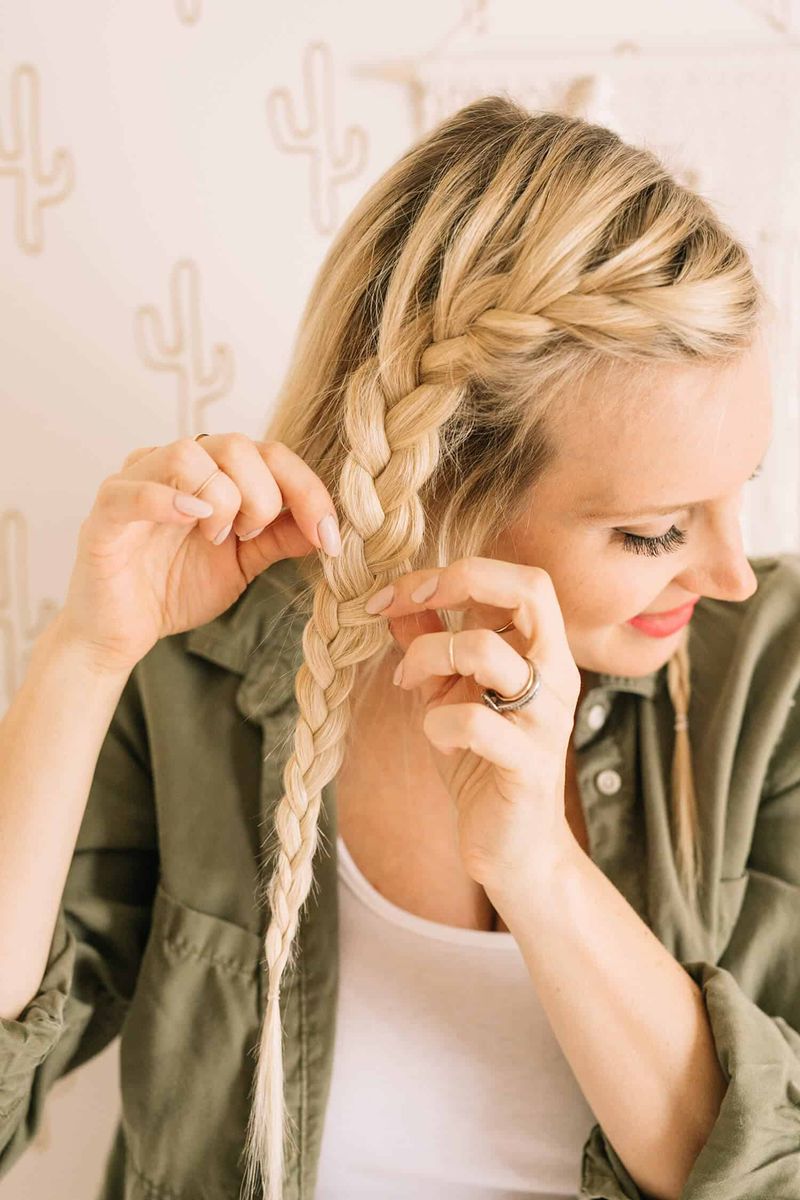 The Pancaked Side Braid