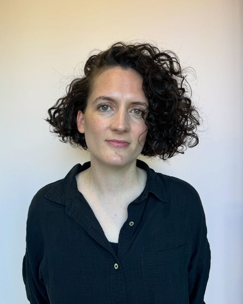 Curly A-Line Bob