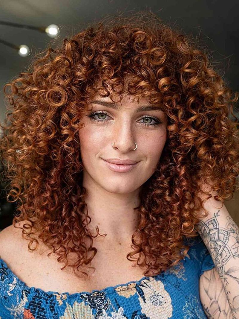 Curly Shag with Cinnamon Ribbons
