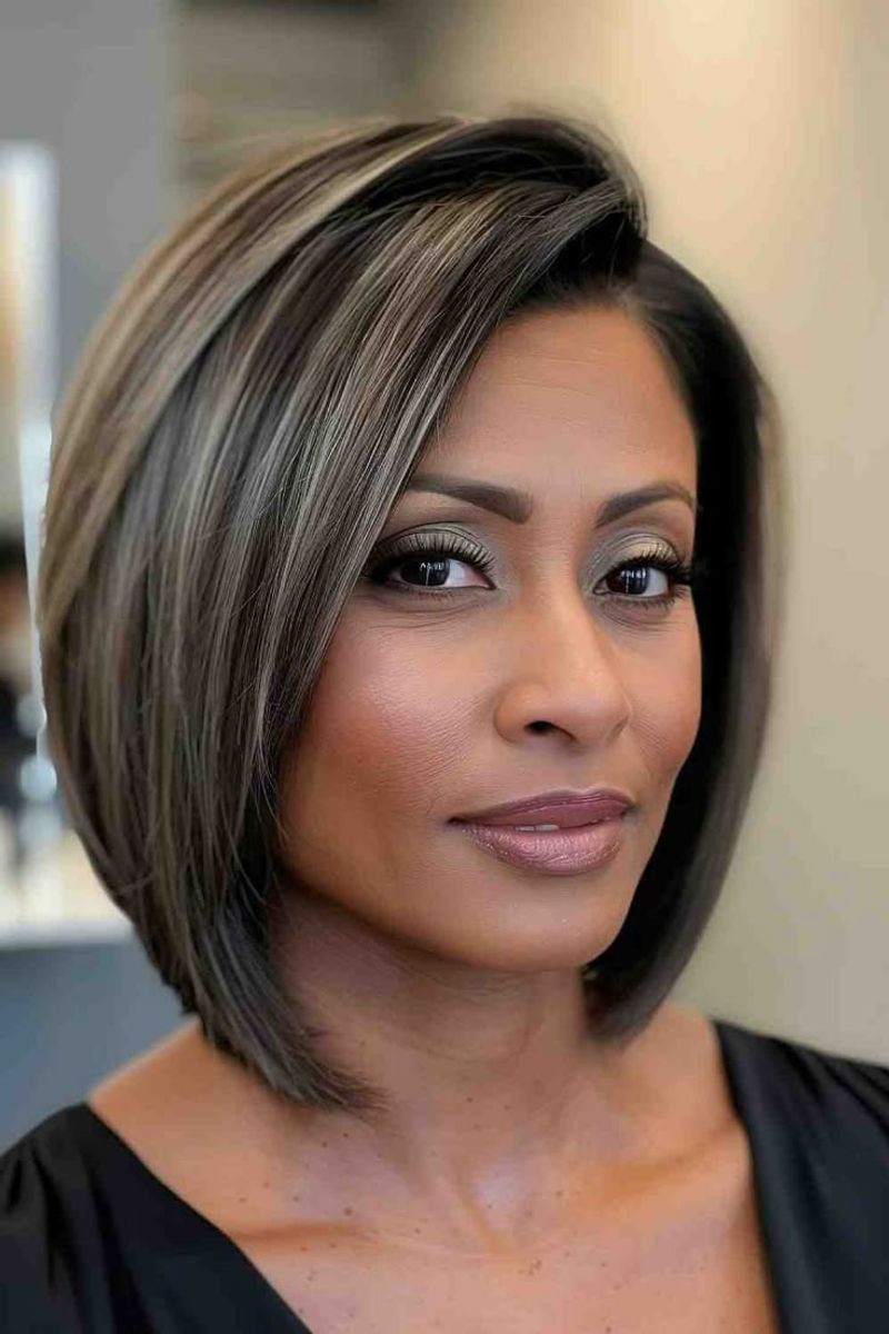 Asymmetrical Bob with Sharp Angles