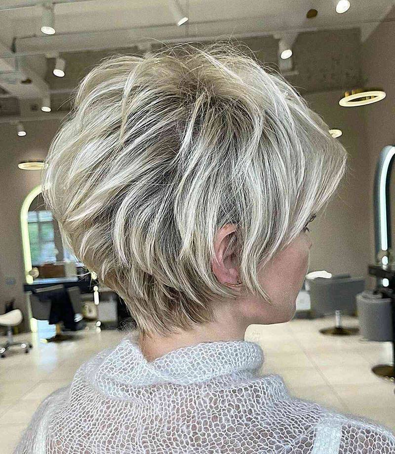 Platinum Pixie with Soft Layers