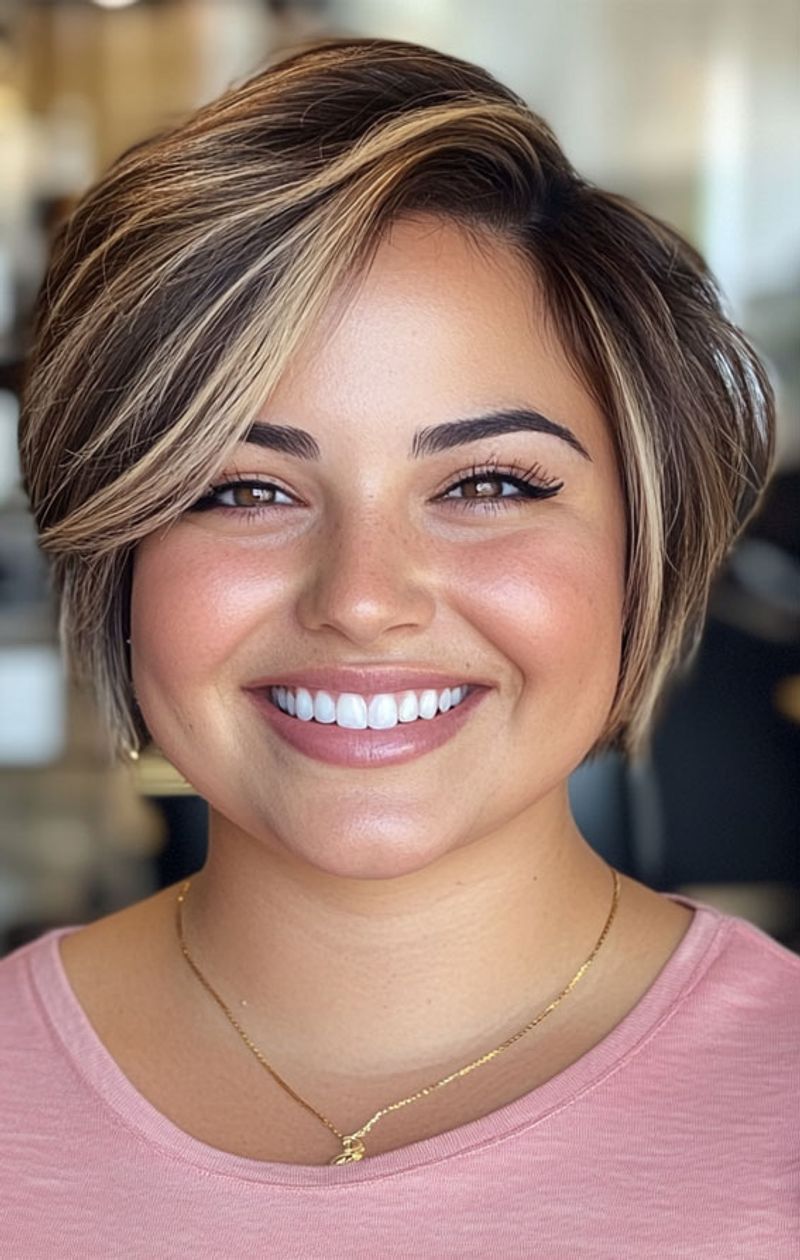 Side-Swept Pixie Bob