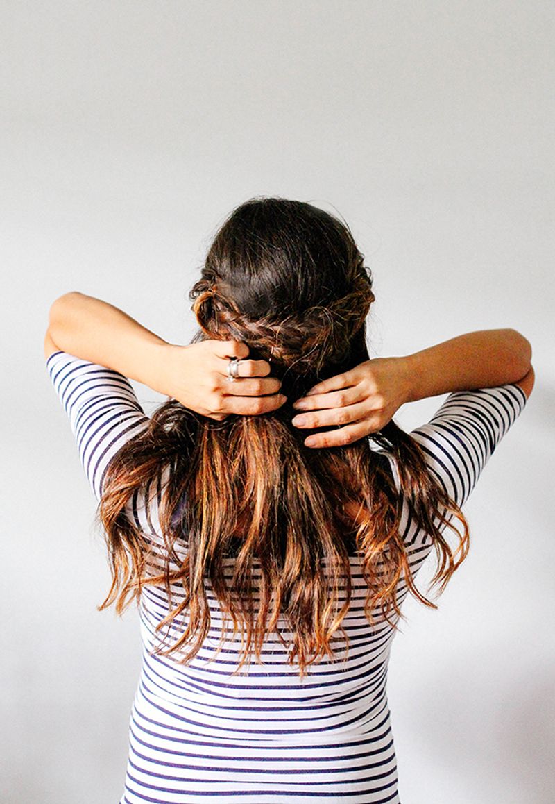 Half-Up Braided Crown
