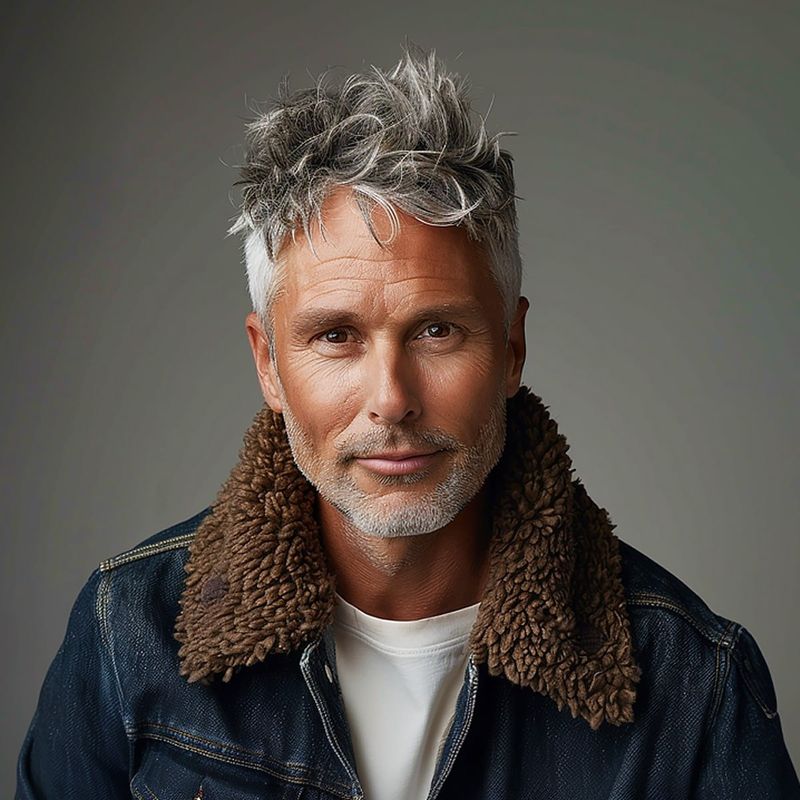 Salt & Pepper Faux Hawk