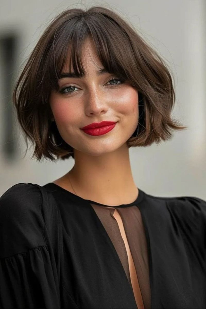 French Bob with Blunt Ends