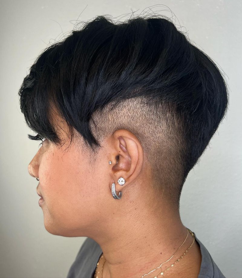 Undercut Blunt Pixie