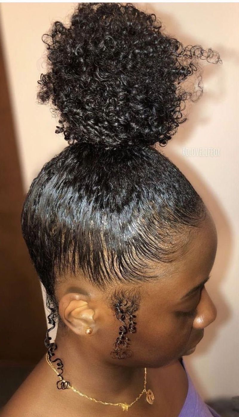 Curly Hair Half-Loop Method