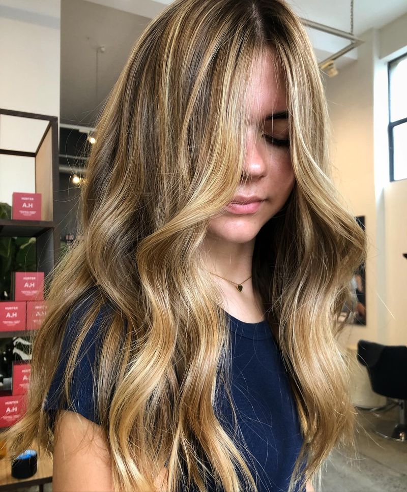 Honingblonde highlights