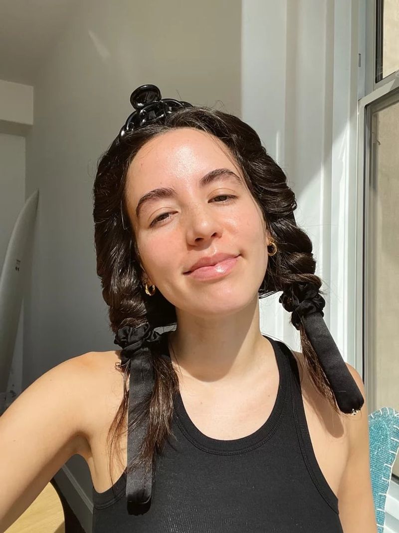 The Overnight Heatless Curl Method