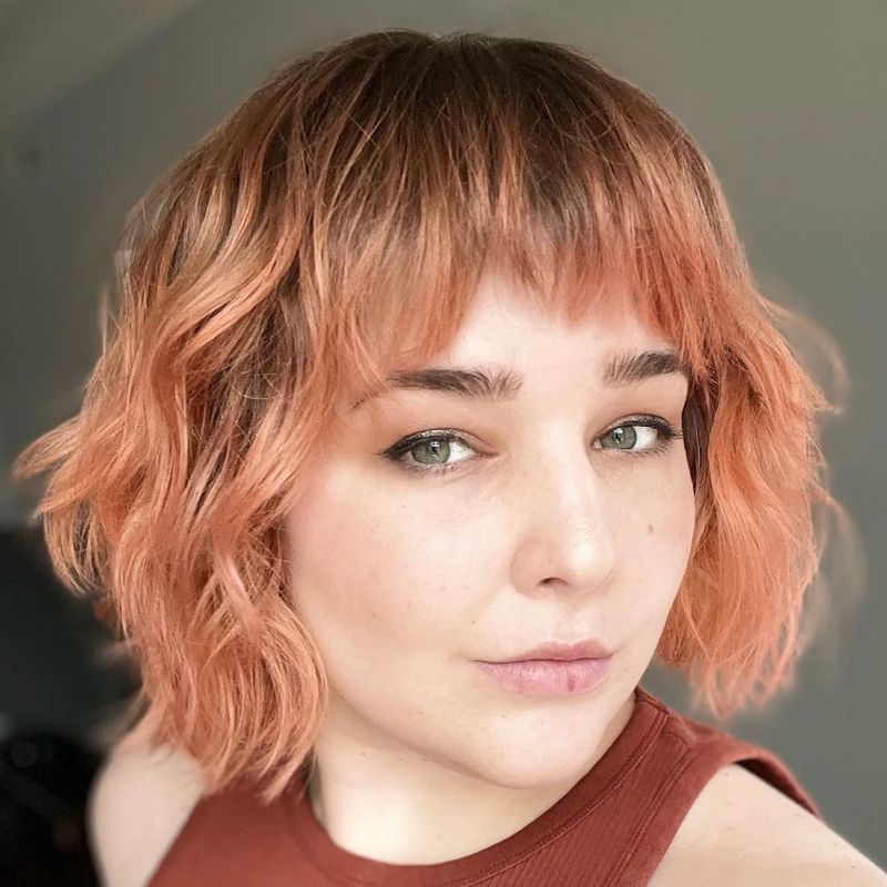 Sleek Shag With Micro-Bangs