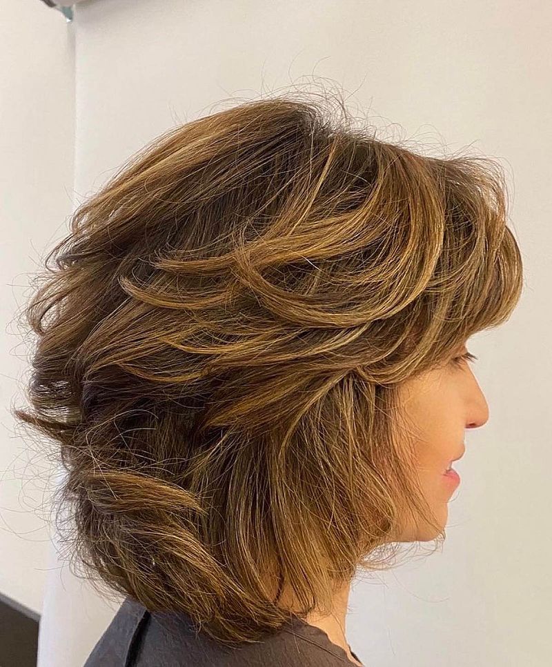 Feathered Crop With Sideburns