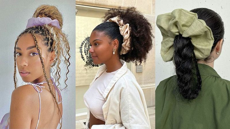 Add a Second Scrunchie for Thick Hair
