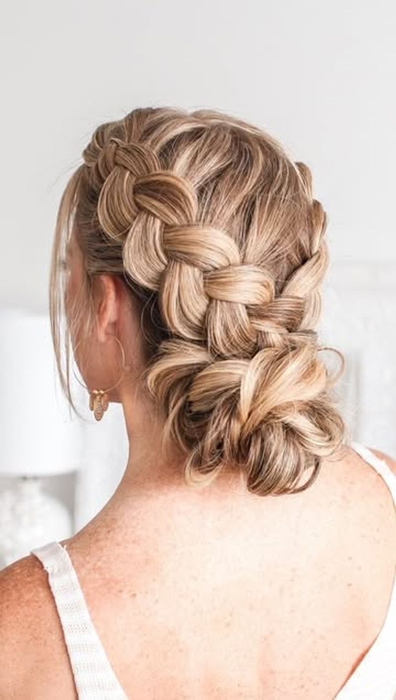 Double Dutch Braided Bun