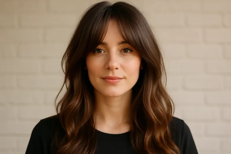 Curtain Bangs for Balanced Body Types