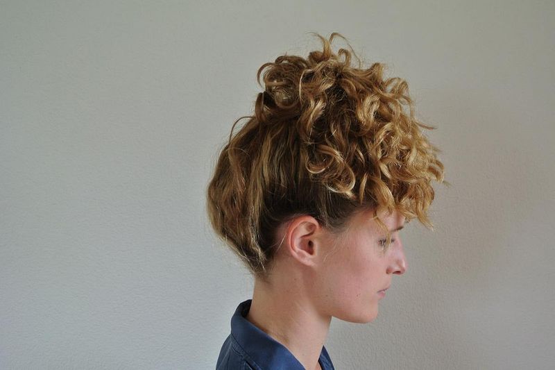 Pineapple Method For Curls