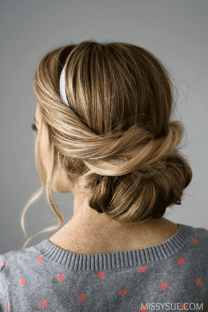 Headband Tuck and Roll