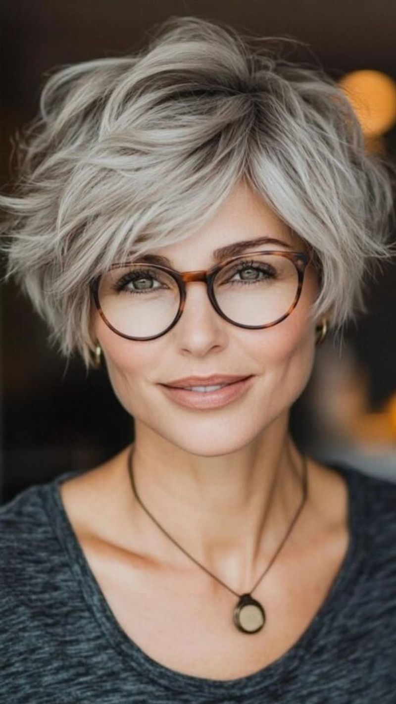 Natural Silver Textured Cut