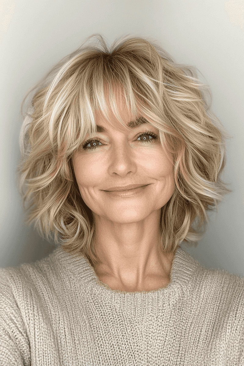 Tousled Shag with Micro-Bangs
