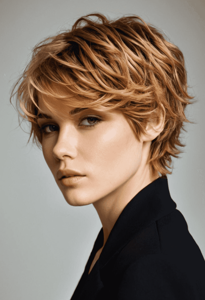 Shaggy Pixie With Long Crown