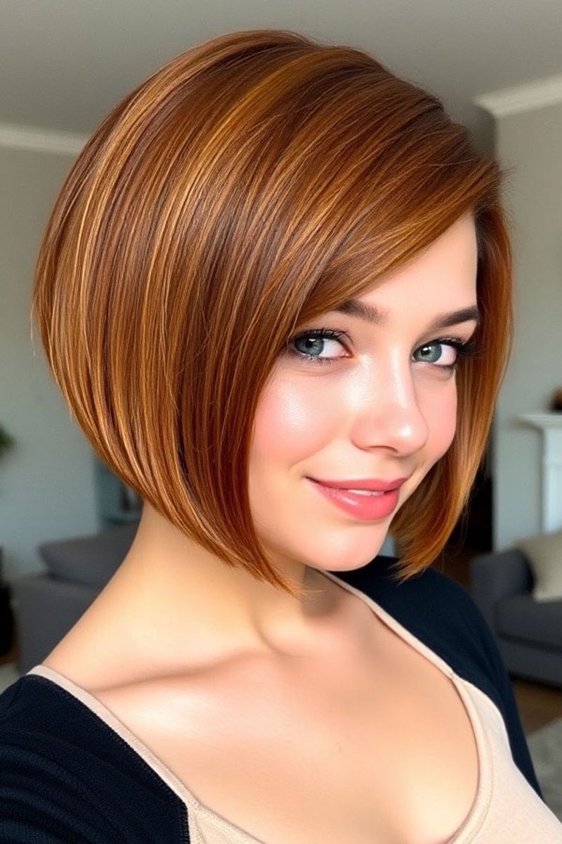 Copper Pageboy With Blended Layers