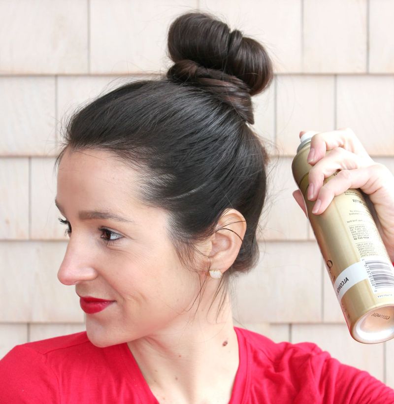 Lock in with Flexible-Hold Hairspray