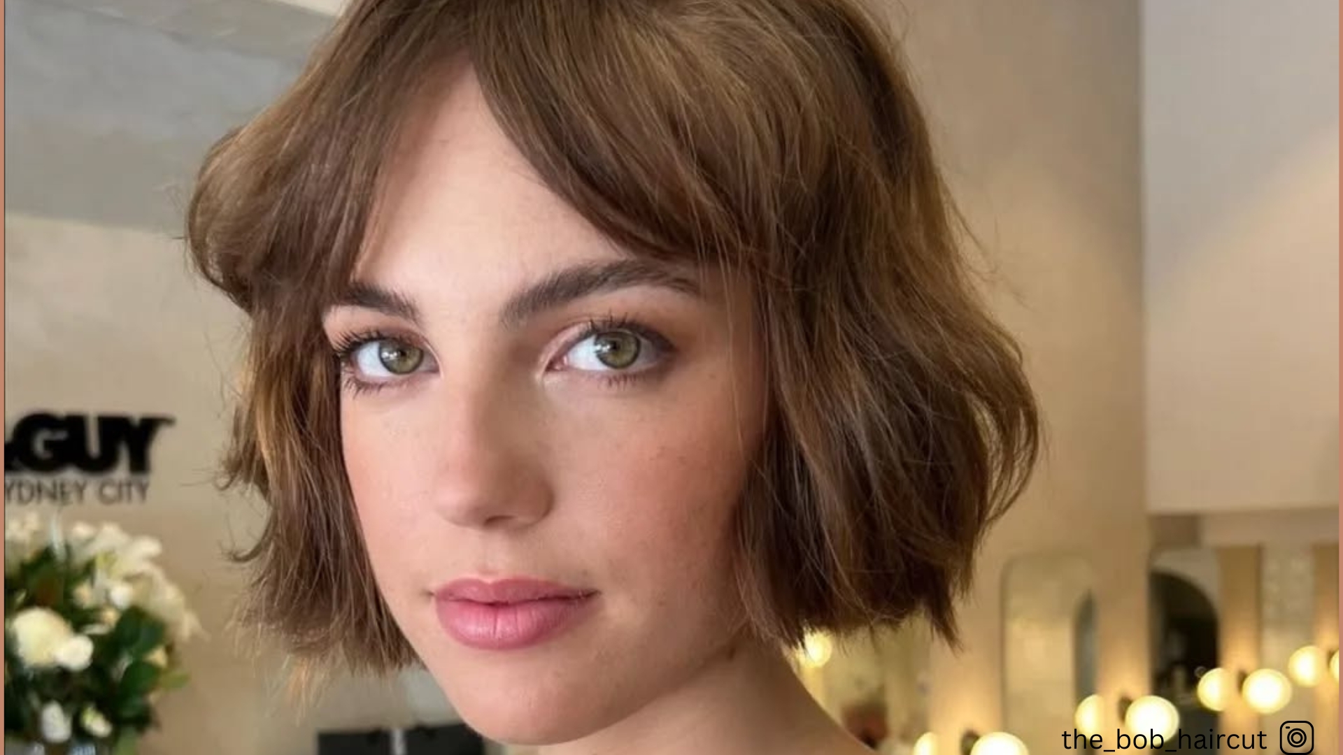 chin length wavy bob